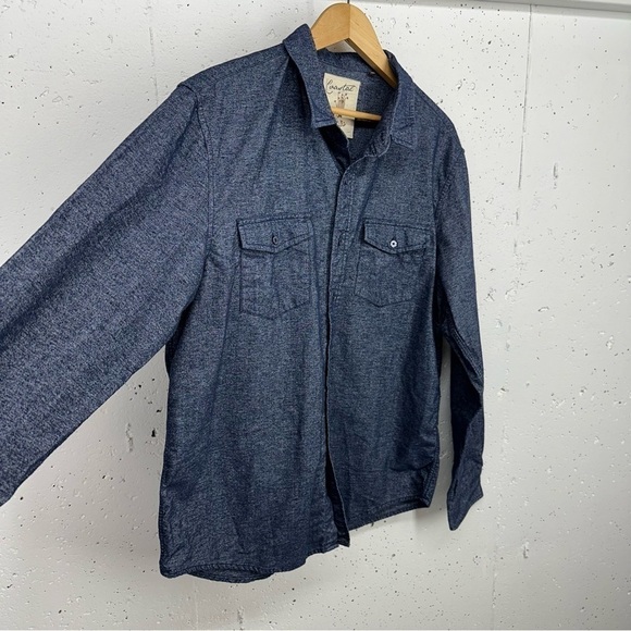 Coastal Clothing Men's XXL Navy Blue Cotton Button Down Shirt - Picture 4 of 11